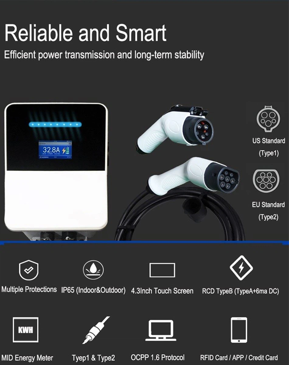 2 level 2 electric car charger 32a 22KW product-950-1200