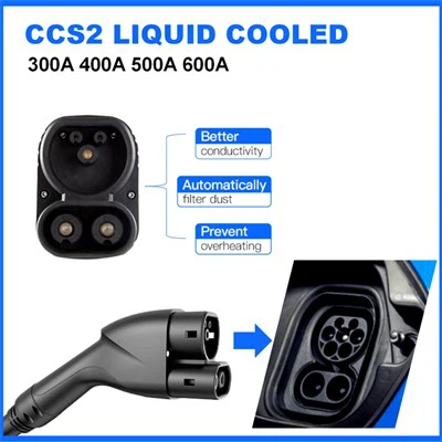 液冷式 500A CCS プラグ